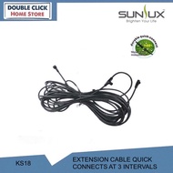 IP68 Sunlux KS18 Extension Cable For Landscape Garden Light Waterproof Pond Light Quick-Connects At 