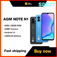 SDRJT สมาร์ทโฟน N1 NOTE AGM 8GB RAM 128GB ROM 6.583นิ้ว HD + Screen50MP Android 13 4900MAh 2ซิมการ์ด Celular