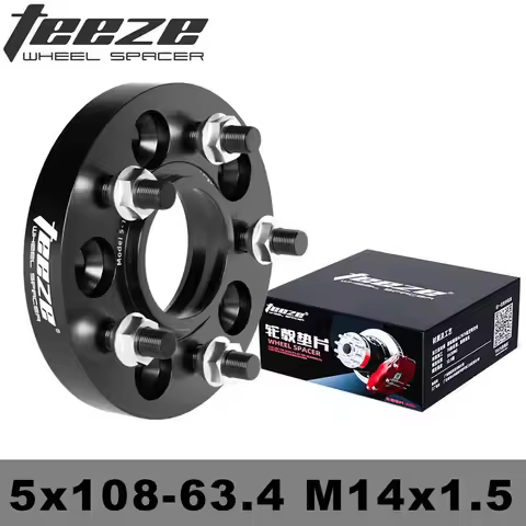 Wheel Spacer Adapter PCD 5x108 CB 63.4 M14x1.5 For Range Rover Evoque LR2 Volvo S60 Jaguar E-Pace I-