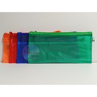 Pocket File Pouch Data Folder Transparent Plastic Zipper Folder A6 5206