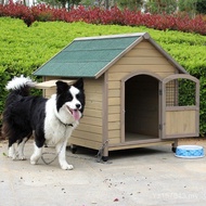 Cat House Large Dog House Waterproof Rainproof Dog House Dog House Solid Wooden Wooden Dog House Dog