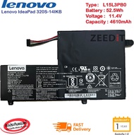 (ส่งฟรี ประกัน 1 ปี)แบตเตอรี่ Battery Notebook Lenovo IdeaPad 320S-14IKB Flex 4 1470 1570 1480 Yoga 510-14isk Series L15L3PB0 ของแท้