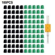 【Chevro】100Pc 1/4 HVAC Charging Hose Seals Quick Coupler Gaskets O Rings for R134a R410a