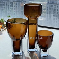 Rekaan HJM-Danish Bilik Model Pasu Kaca Moden Ringkas Pintu Masuk Hotel Ruang Tamu Meja Makan Hiasan