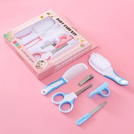 【Quality】 6pcs/set Baby Health Care Kit Newborn Nail Hair Thermometer Grooming Brush Kit Clipper Scissor Multifunction Kid Toiletries Kit