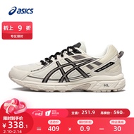 亚瑟士ASICS男鞋越野跑步鞋舒适运动鞋耐磨跑鞋 GEL-VENTURE 6 白色/黑色 41.5