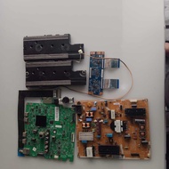 SAMSUNG UA50F5505AR 50" TV MAIN BOARD, POWER SUPPLY, TCON, POWER BUTTON, WIFI CARD AND RIBBON CARD