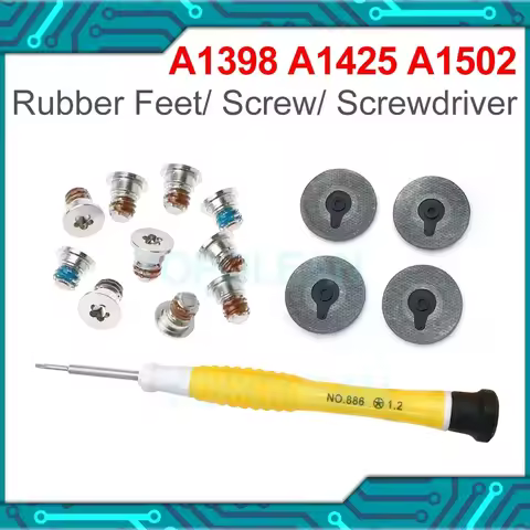 New Bottom Screw Screws + Rubber Feet + Srewdriver For Macbook Pro Retina 13" 15" A1398 A1425 A1502 