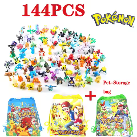 144 2-4cm Pet Pok É Mon Figurines Pok É Mon Blind Box Dolls Pok É Ball Ornaments