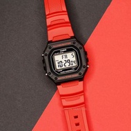 Montres Company 香港註冊公司(33年老店) 卡西歐 CASIO W218 W218H W-218 W-218H W-218H-4 W-218H-4B 七年電池壽命 黑紅色 十六款色均有