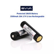 EVVA Protected 18650 3500mah 10A 3.7V Li-ion Rechargeable Battery