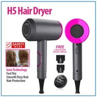 (3 Years Warranty - Malaysia Plug 3Pin)Hair Dryer 1800-2000w High Power Hair Dryer Negative Ions Hou