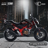 Sticker Striping CB150R New Variasi Stripe - Stiker CB 150R New Lis Variasi Terbaru - Aksesoris Moto