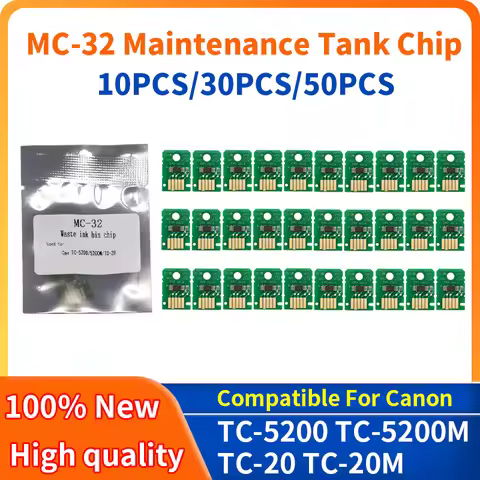10/30/50PC MC-32 mc32 Maintenance Tank Chip For Canon TC-5200 TC-5200M TC-20 TC 5200 5200M TC5200 TC