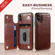 Samsung galaxy S23 Ultra S23 Plus S9 plus Note 8 9 Magnetic Flip Leather Shockproof Back Case