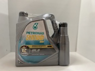 น้ำมันเครื่อง ปิโตรนาส เบนซิน กึ่งสังเคราะห์ ขนาด (4 ลิตร+1ลิตร)Petronas 10w-40 ระยะเปลี่ยนถ่าย 10,000 กิโลเมตร