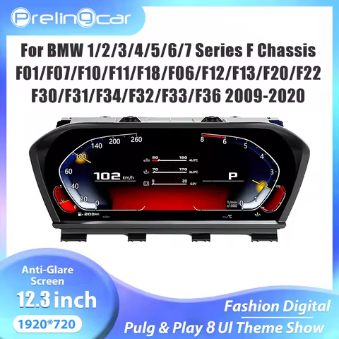 Digital Dashboard For BMW 1-7 Series F07/F10/F11/F20/F22/F30/F31/F34/F32 2009-2020 Years Instrument 
