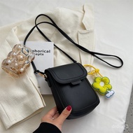handphone sling bag Summer Small Bag Women's2022New Fashion Simple Shoulder Bag High Sense Western Style All-Matching Cr
