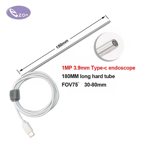 1MP 3.9mm rigid tube endoscope FOV 75゜ Type-c interface Android mobile phone industrial pipeline ins