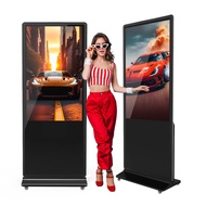 JIYANG 55 Inch Indoor Touchscreen Digital Signage Floor Standing Digital Interactive Kiosks LCD Tote