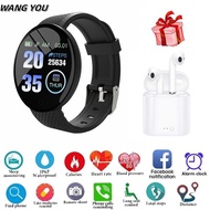 D18 Smart Bracelet Screen Heart Rate Blood Pressure Sleep Monitor Walking Exercise Smart Watch Wireless Bluetooth Headsets