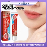 OUHOE Cheilitis Treatment Cream 20g Labial Herpes Antibacterial Ointment Chapped Peeling Bleeding Li