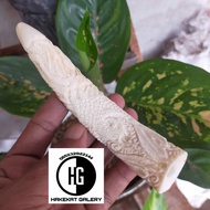 pipa once cangklong tulang iga duyung ukir naga D78