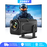 【Local Delivery】ZDSSY HY320 พื้นเมือง 1080Pโปรเจคเตอร์เต็ม HD 180 หมุน 300Ansi LED Android 11 5G WiF
