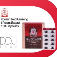 Cheong Kwan Jang / Korean Red Ginseng 100 Capsules(500mg) / 6 Years Extract / From Korea