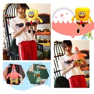 【OMALL】 40CM SpongeBob Plush Toy Doll Soft Stuffed Toy Children's Birthday Christmas Decoration Prop