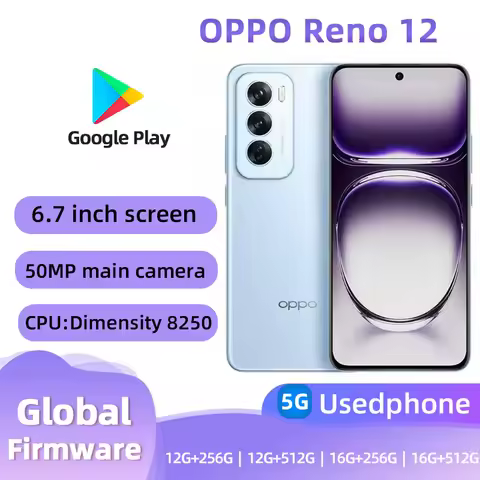 OPPO Reno12 5G 6.7-inches AMOLED CPU MediaTek Dimensity 8250 Star Speed Edition 5000mAh 50MP Camera 