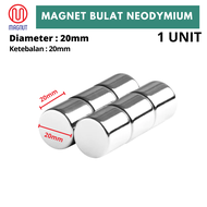 1pcs 20mm x 20mm Neodymium strong round magnet / SUPER STRONG MAGNET / JUMBO MAGNET