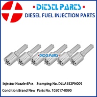 6pcs Diesel Injector Nozzle 105017-0090 DLLA152PN009 9432610175 for Komatsu 4D95L 6D95L 6207-11-3100