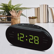 [LV] Alarm Clock with Fm Radio Tuner and Digital Frequency Display Alarm Clock with 90-minute Sleep Timer Led Digital Alarm Clock with Snooze Function for Home Bedroom Office