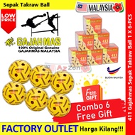 Gajahmas 411 Sepak Takraw Training Balls 6-Piece Set#411 #SepakTakraw #Gajahmas411 #TakrawBall #Spor