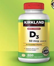 Viên Uống Vitamin D3 2000IU Kirkland 600 viên