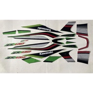 HIJAU HITAM Striping STICKER STICKER LIS LIST LES COVER KOVER BODY SET KAWASAKI KAZE ZX130 ZX 130 GR