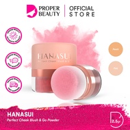 HANASUI Perfect Cheek Blush & Go Indonesia / Make Up Pink Peach / Face Blusher / Cleansing Remover S