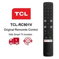 รีโมตคอนลทีวี RC901V FMR6 TCL สําหรับ Android TCL Smart Netflix พร้อมบลูทูธ voice assistant 32s65a 4