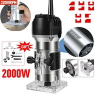 HOT PROMO Alat Router Kayu 2000W 32000r Kit Kombo Mesin Pertukangan Li