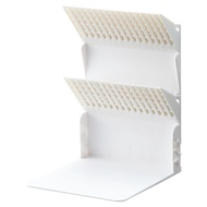 LIHIT LAB One-Book-Stands-Alone Book Stand, A4 Medium, White, A3580-0