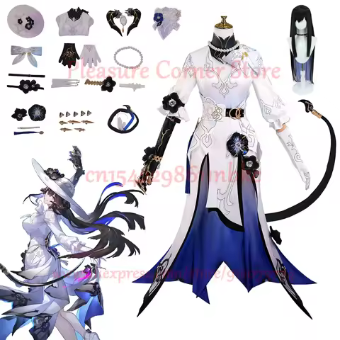 2025 Game Honkai Star Rail Constance Cosplay Costume Outfits The Dahlia Cosplay Costume Uniform Wig