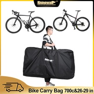 Rhinowalk 26-29 Inch Mountain Bike 700C Road Bike Carrying Bag Portable Bicycle Tote Bag Travel Shoulder Bag Bicycle Cover Storage Bag Bicycle Accessories Outdoor Sports