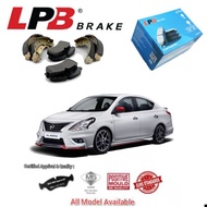 Nissan Almera Brake Pad/Shoe LPB E-Pro Premium Semi Metalic Euro Standard