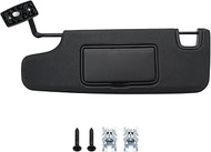 Left Driver Side Sun Visor Black Compatible with Jeep Wrangler JK 2007-2018, Replaces# 6CJ07DX9AA