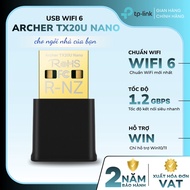 USB Wi-Fi 6 Nano TP-Link Archer TX20U | WIFI 6, Speed 1.2Gbps, Support Win10/11