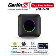 [ศูนย์ไทย]Carlinkit Tbox PLUS LED 4GB/64GB กล่องแอนดรอย APPLY Carplay และ Android Auto สำหรับรถยนต์ Qualcomm’s®  SM6225