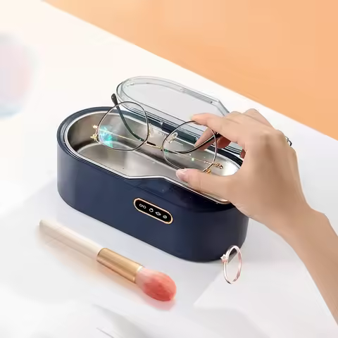 450ML Ultrasonic Cleaner Vibration Wash Cleaner High Frequency Washing Jewelry Glasses Watch Small R