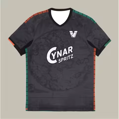 25-26 Mens Venezia FC Home Football Shirt Summer Sportwear Oversized Training Soccer Uniform Cool Br