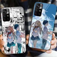 Your Lie In April Glass Phone Case For POCO F3 F4 F5 M3 M4 M5 M6 4G X3 X4 GT NFC X5 X6 PRO 5G